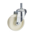 Industrial White PP Casters Screw Swivel